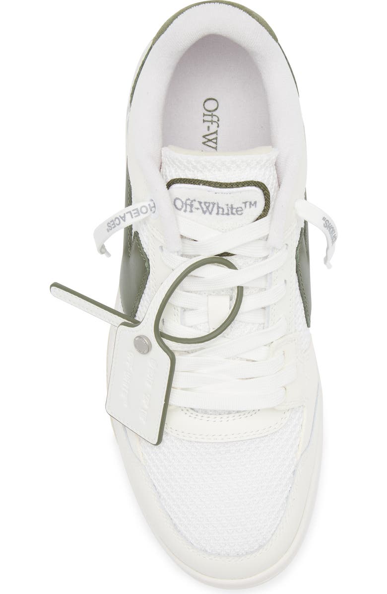 Off-White Slim Out Of Office Low Top Sneaker, Alternate, color, White - Olive Green
