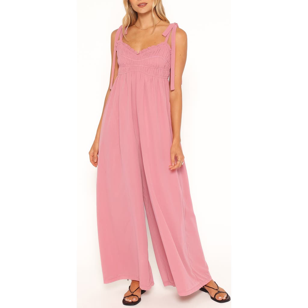Petal And Pup Petal & Pup Andie Tie Jumpsuit In Pink