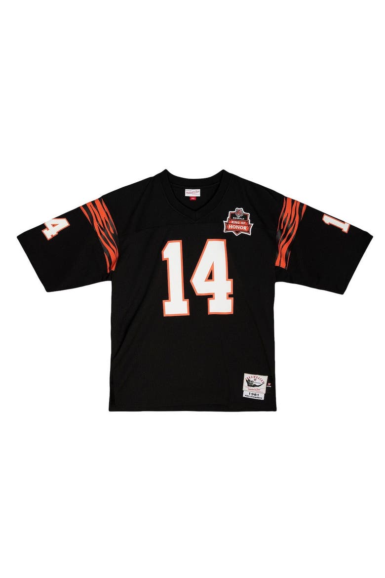 Men's Mitchell & Ness Ken Anderson Black Cincinnati Bengals 1981 Authentic Throwback Retired Player Jersey, Alternate, color, Black