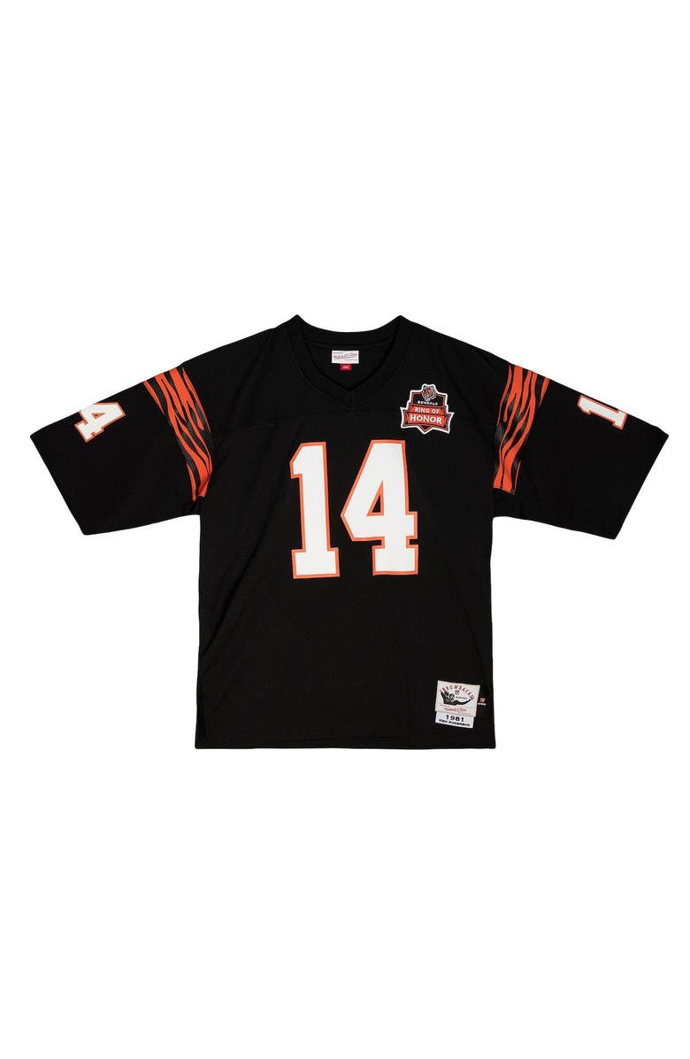 Mitchell & Ness Men's Mitchell & Ness Ken Anderson Black Cincinnati Bengals 1981 Authentic Throwback Retired Player Jersey, Alternate, color, Black