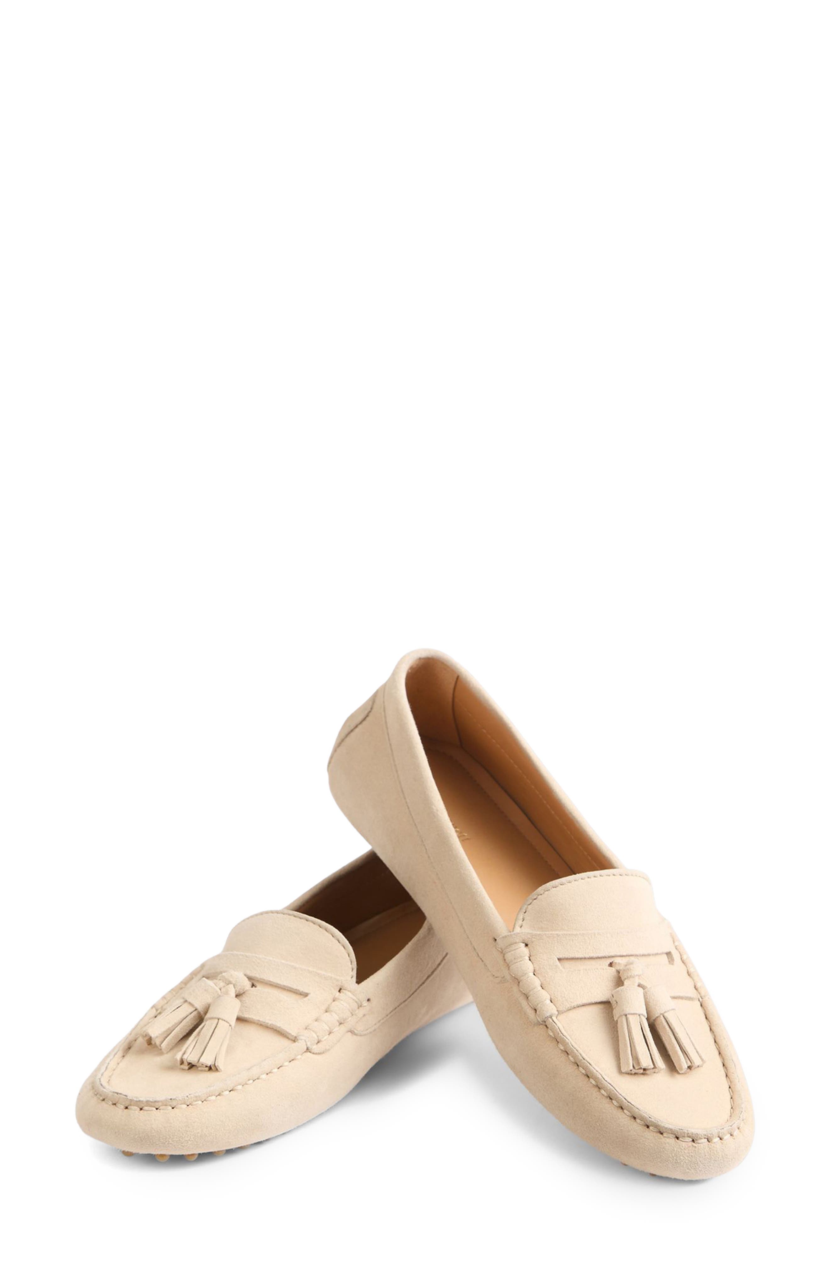 Leslie Tassel Loafer, Alternate, color, ECRU