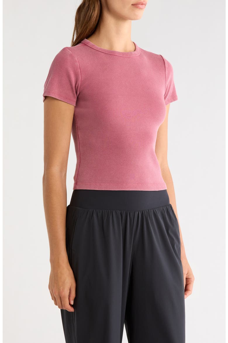 On Repeat Rib Baby T-Shirt, Alternate, color, WASHED MUTED MAUVE