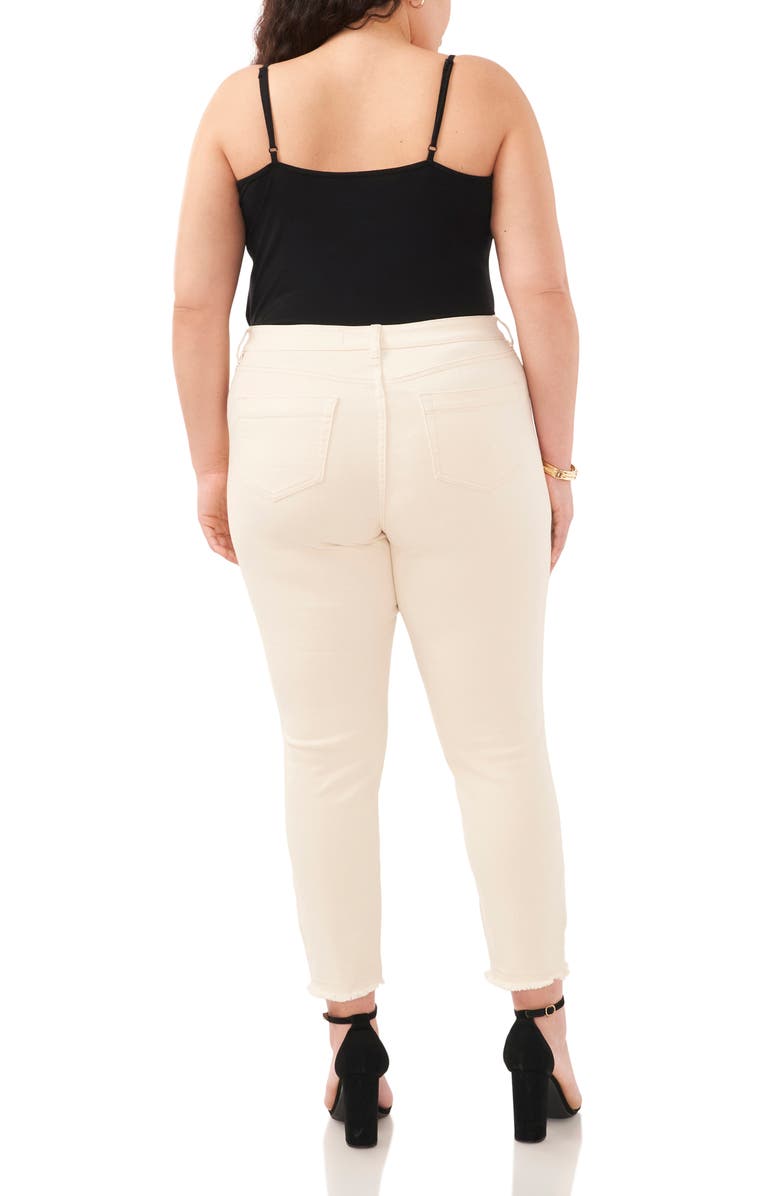 Vince Camuto Release Hem Ankle Skinny Jeans, Alternate, color, Natural