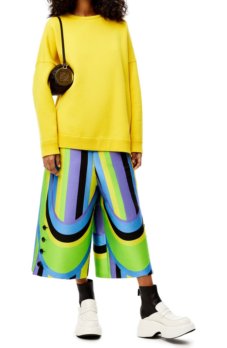 Loewe Pleated Leather Bracelet Pouch, Alternate, color,