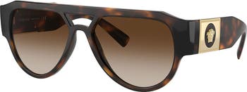 57mm Gradient Aviator Sunglasses