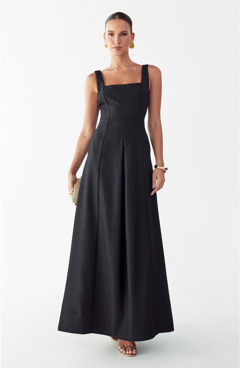 WILLA Leonne Midi Dress, Alternate, color, Black