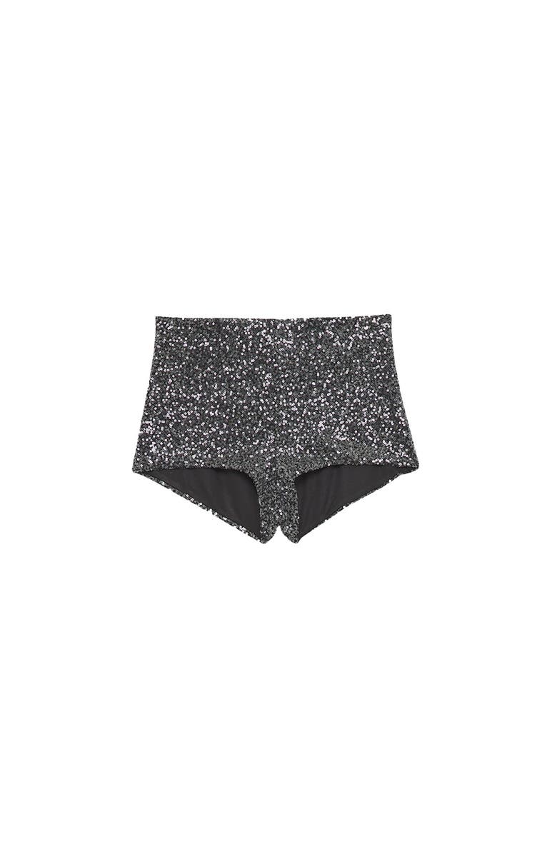 ottod'Ame Sequined Shorts, Alternate, color, Metallic Silver