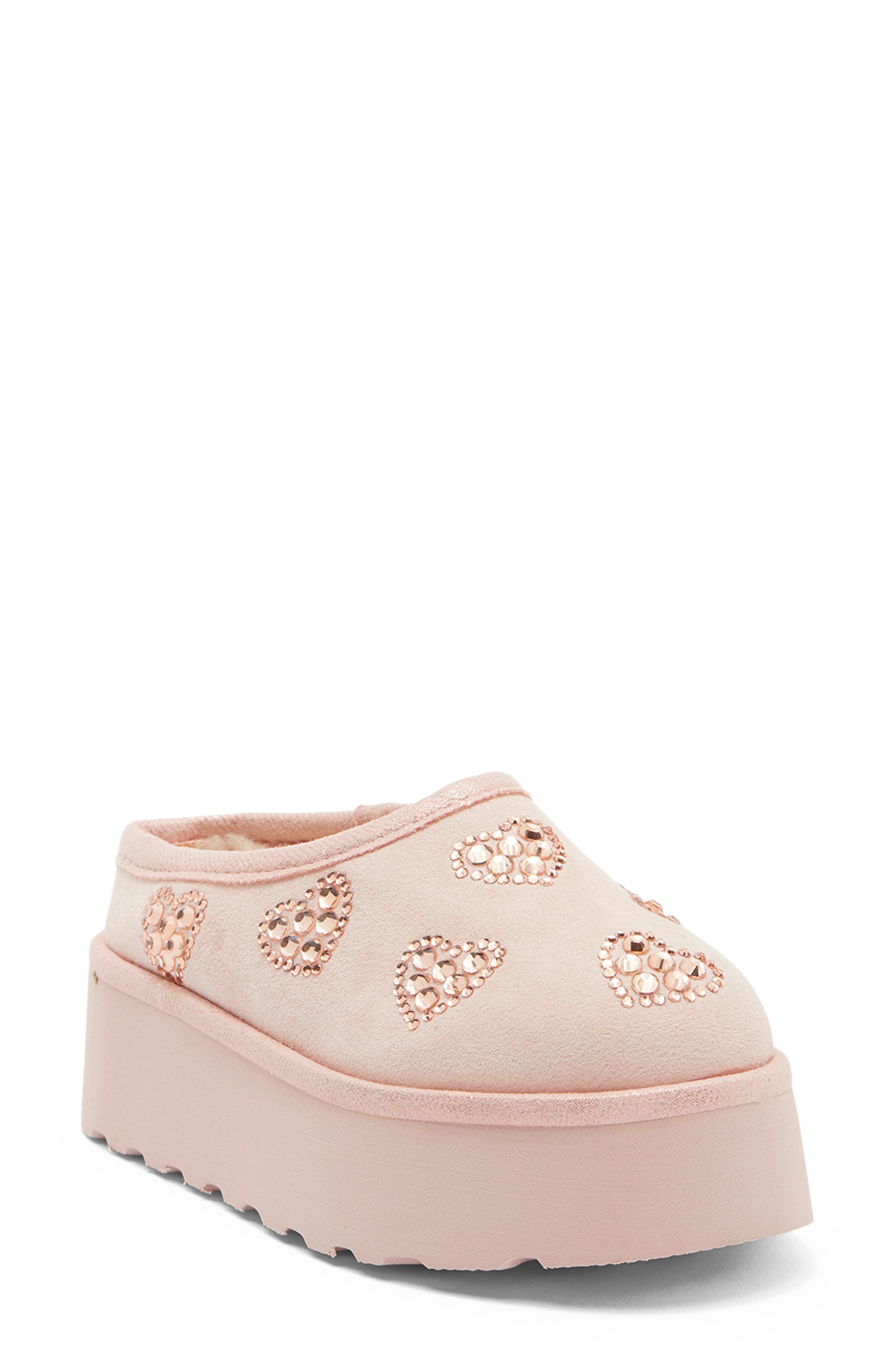 Kids' Ellaine Heart Platform Slipper, Main, color, PINK LIGHT