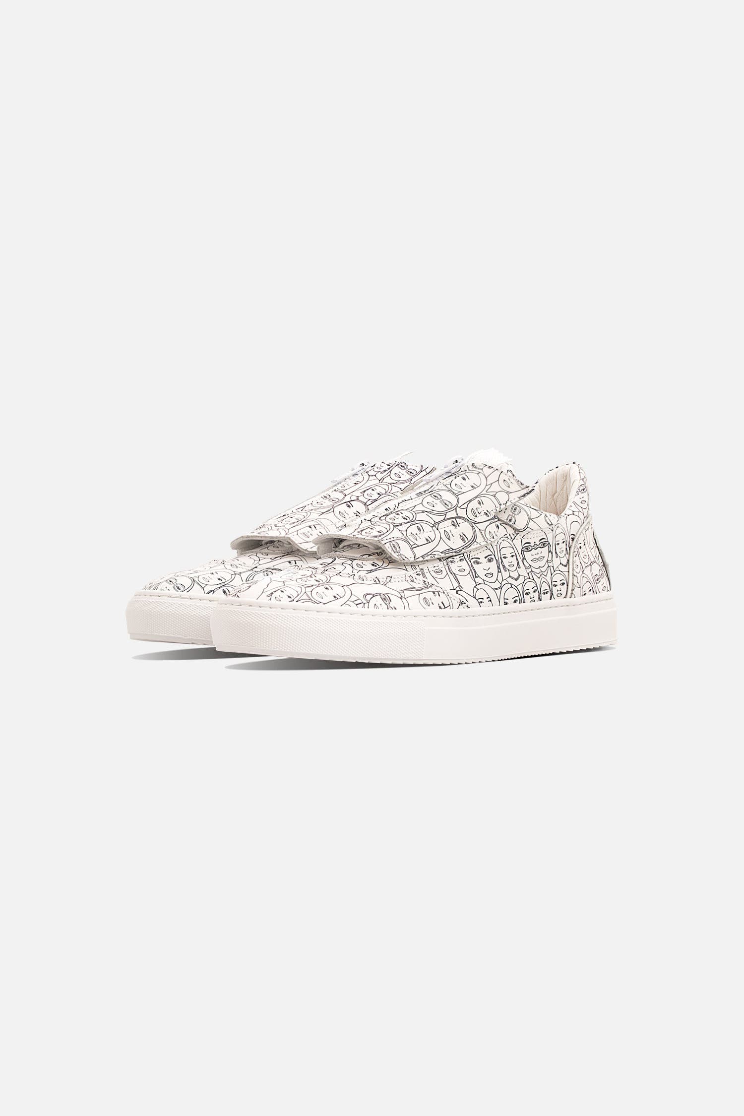 Fini Bold "TyFini" Sneaker  - Unisex, Alternate, color, White