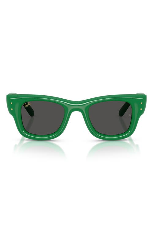 Ray Ban Ray-ban 47mm Small Square Sunglasses In Green