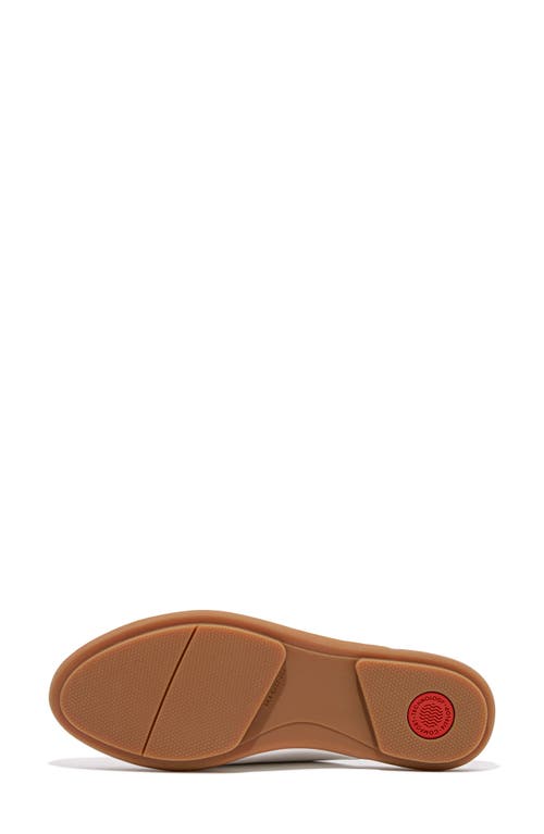 Fitflop Gracie Bead Link Leather Mule Loafer In White