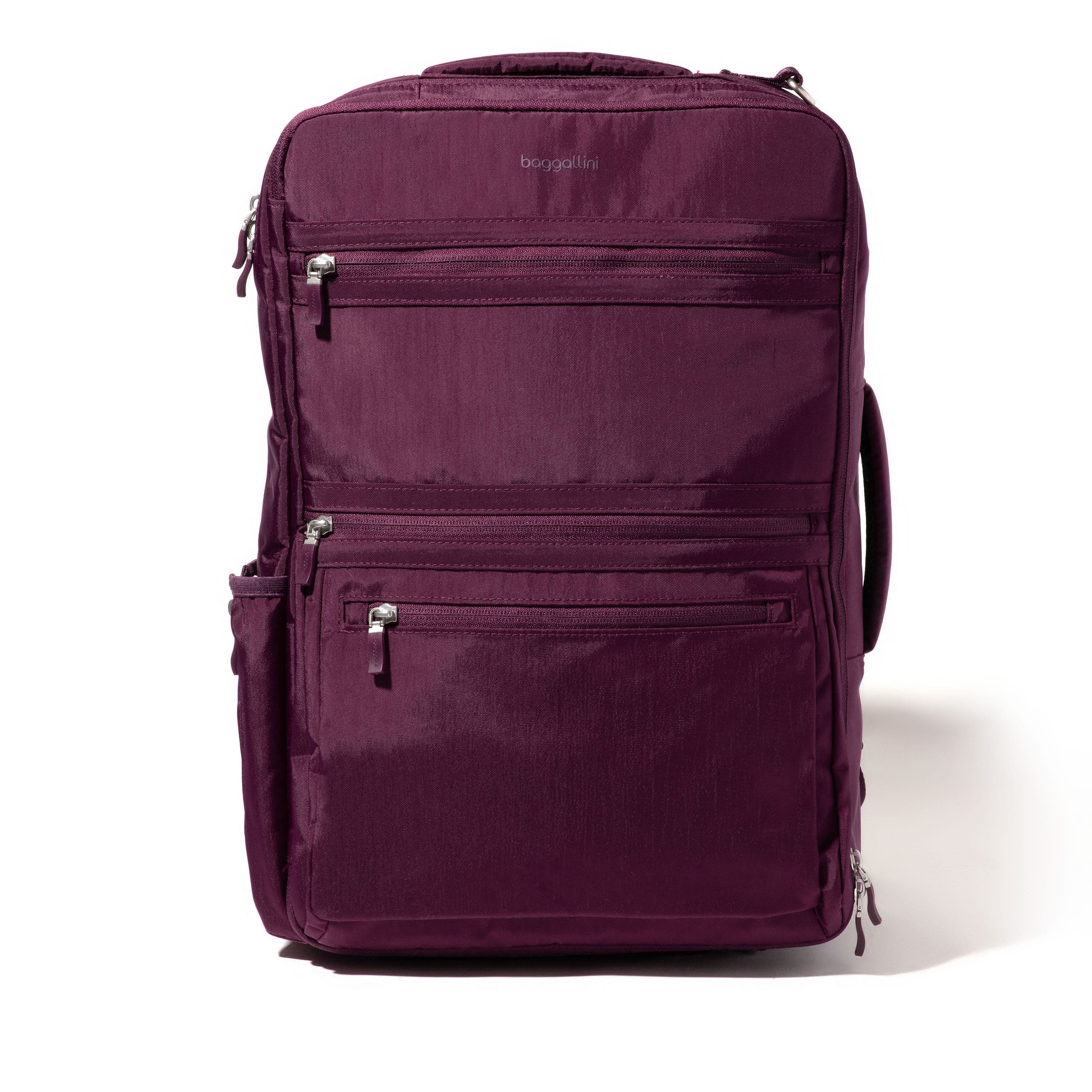 Baggallini Modern Convertible Travel Backpack In Mulberry