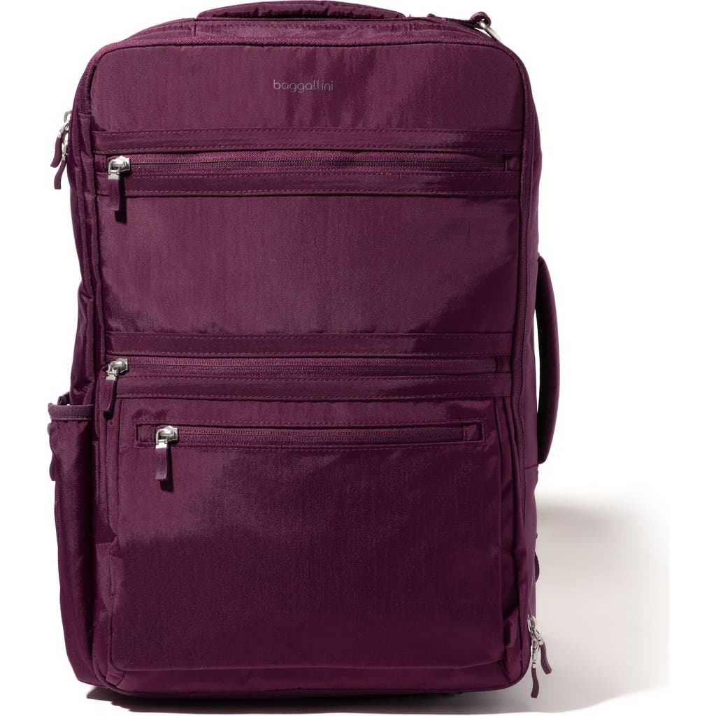 Baggallini Modern Convertible Travel Backpack In Mulberry