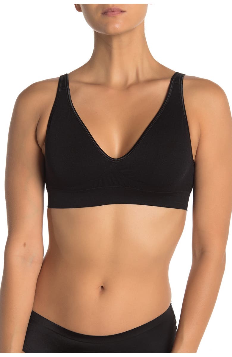 Felina Deep V-Neck Seamless Bra, Main, color, 