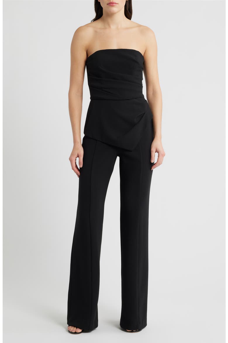 Rockie Strapless Jumpsuit, Main, color, BLACK