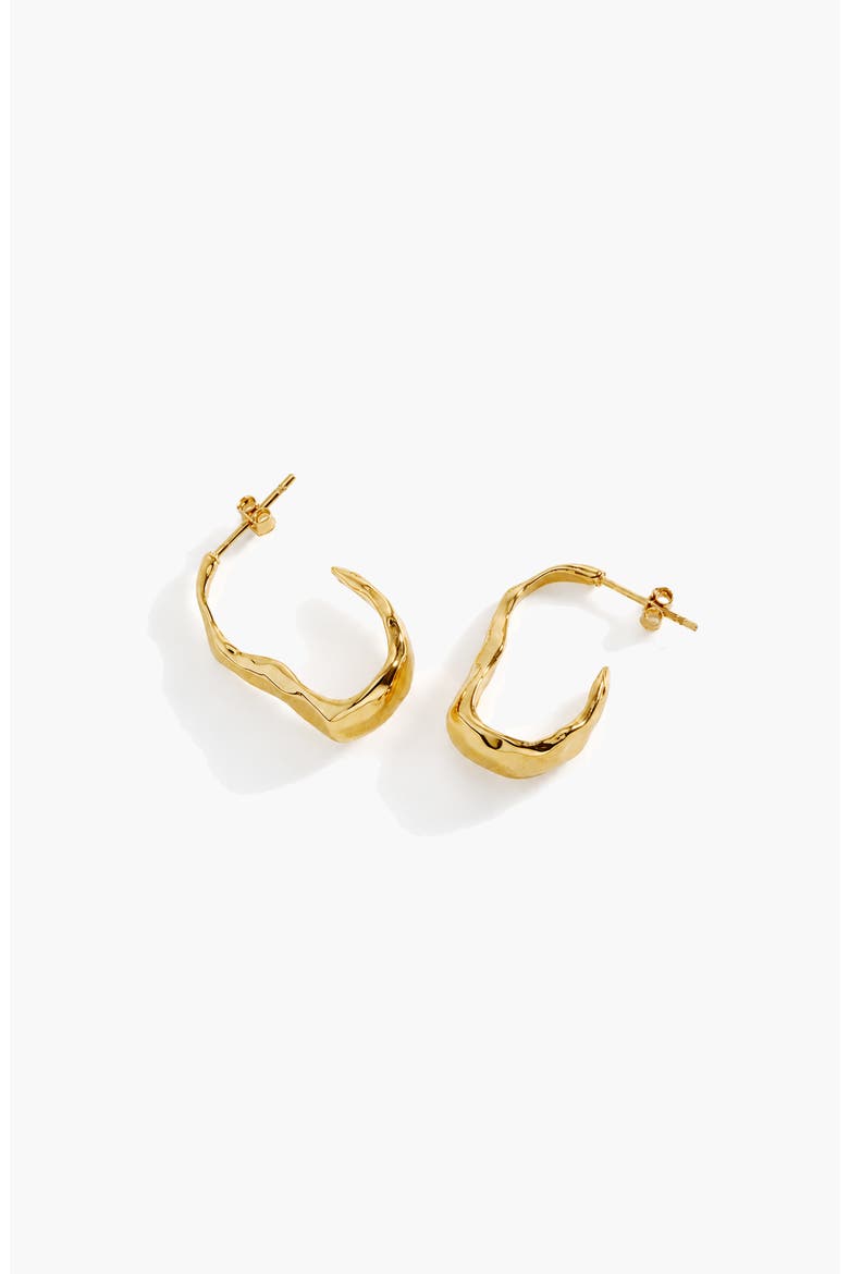 Bua Midi Hoop Earrings In Gold, Alternate, color, Gold