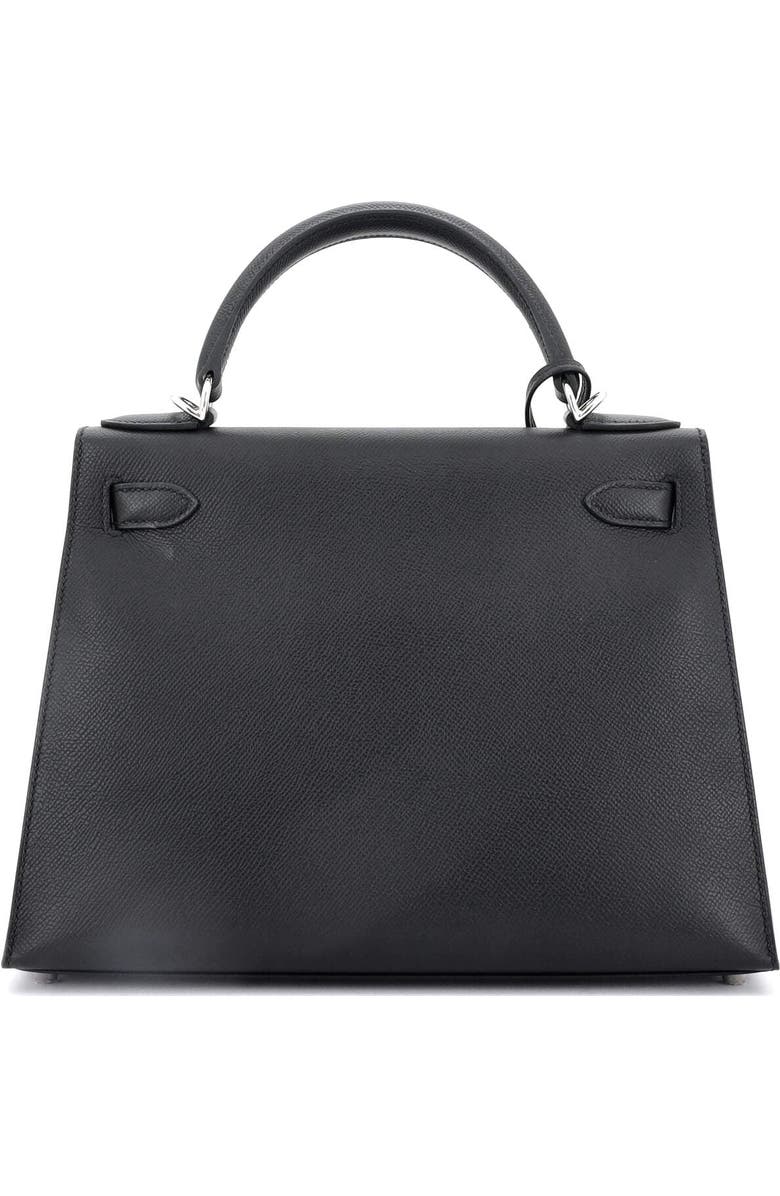Pre-Owned Hermes Kelly Handbag Black Epsom with Palladium Hardware 28, Alternate, color, Noir