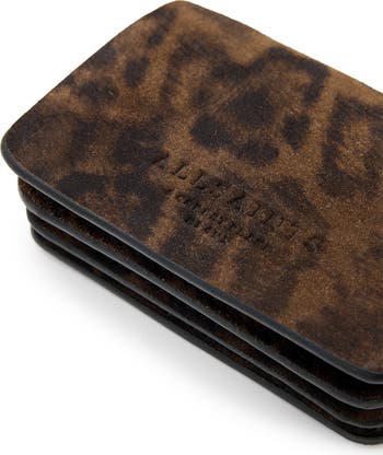 Ara East West Leopard Print Suede Tote