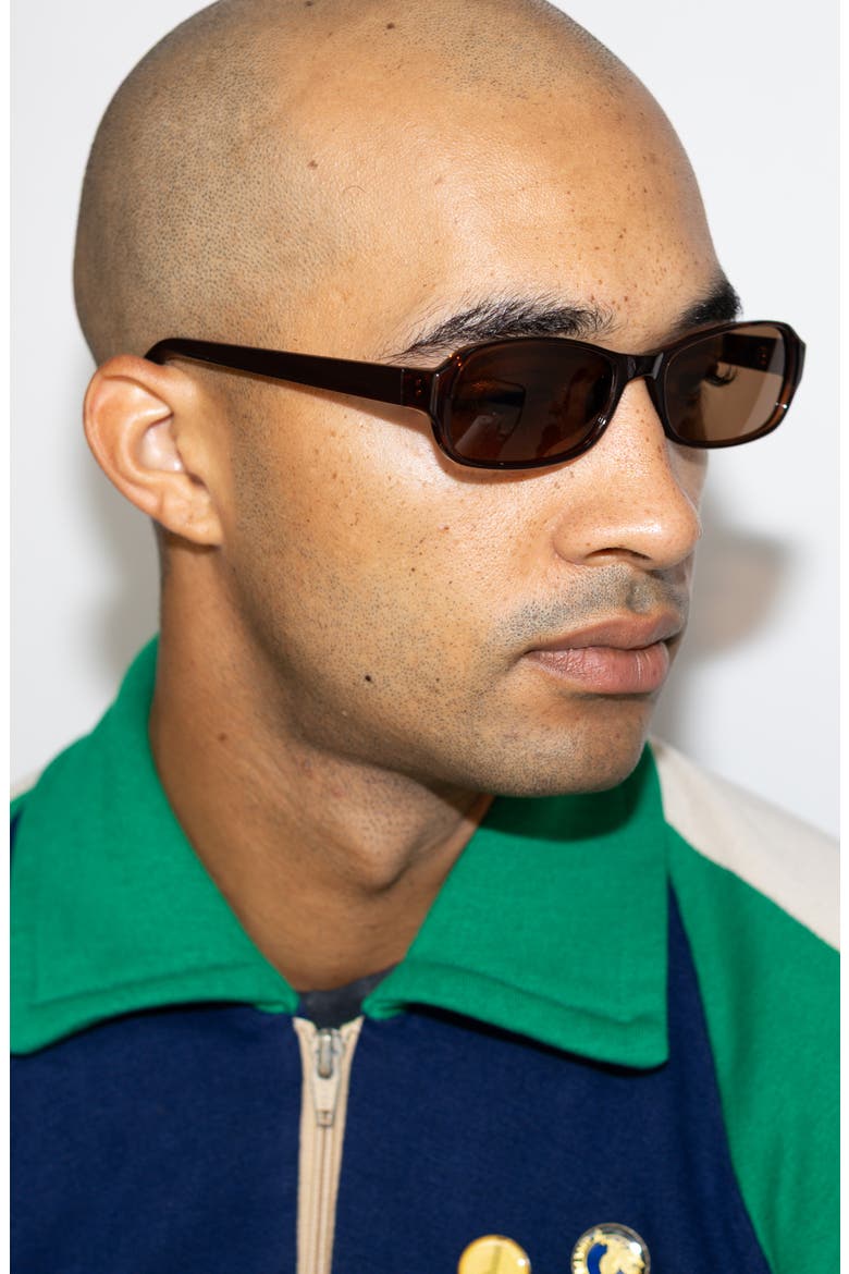 Millennium Sunglasses, Alternate, color, Chocolate Polarised