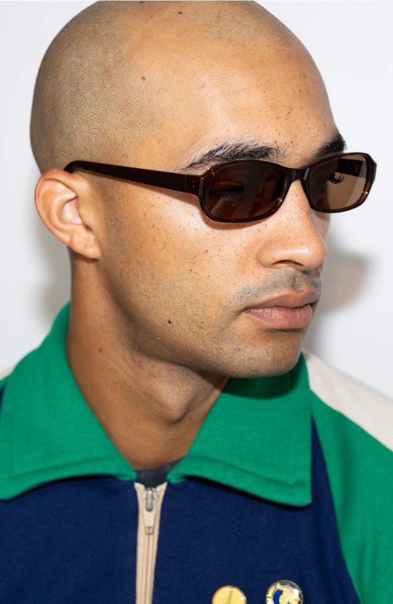 Reality Eyewear Millennium Sunglasses, Alternate, color, Chocolate Polarised