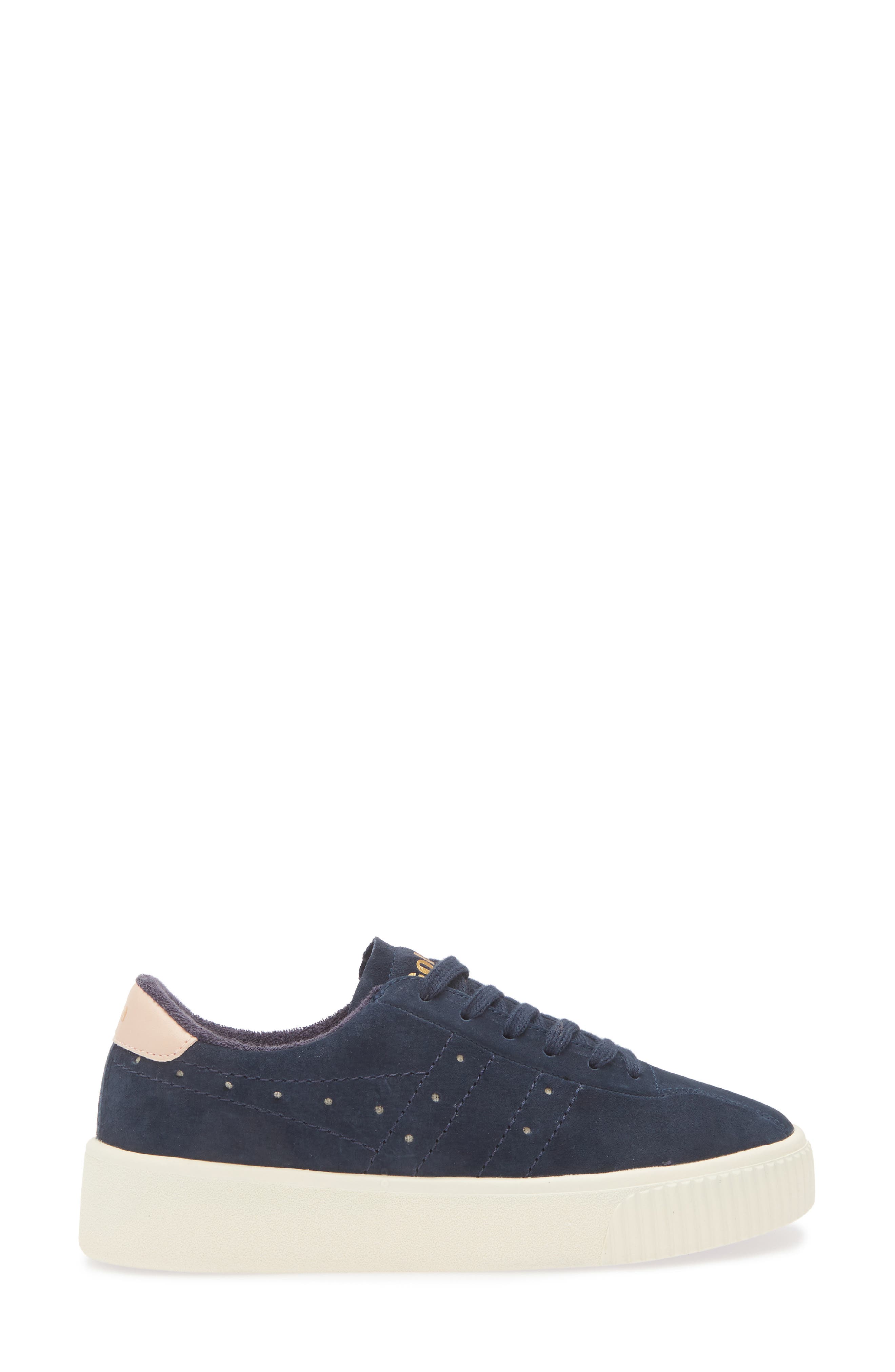 Gola Super Court Suede Sneaker, Alternate, color, Navy/ Pearl Pink