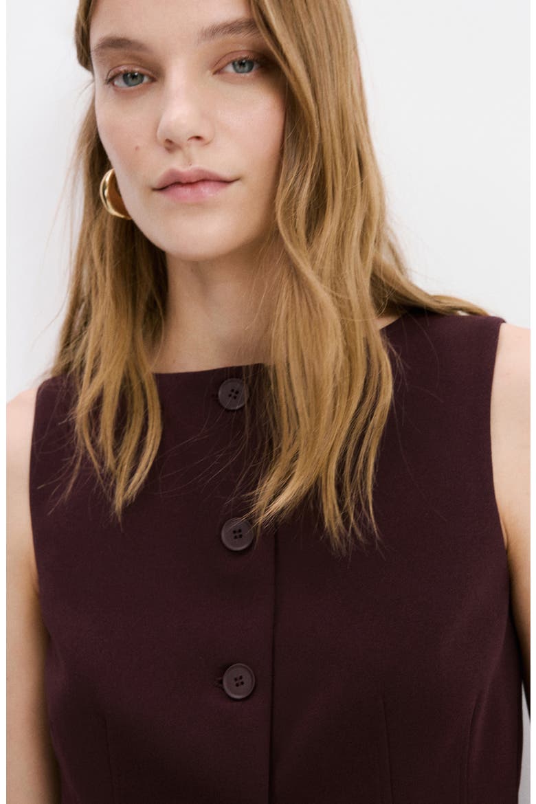 Suit Vest, Alternate, color, BURGUNDY