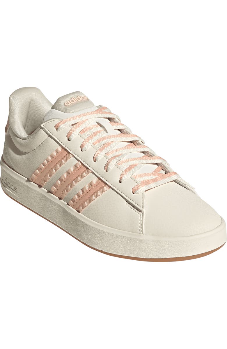 adidas Grand Court 3.0 Sneaker, Main, color, Core White/ Blush Pink/ Gum 3