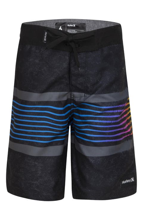 Kids' Gradient Stripe Board Shorts (Toddler, Little Boy & Big Boy)