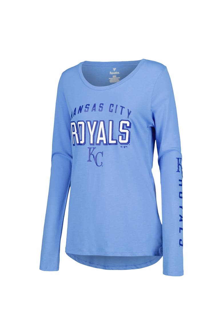 Women's Fanatics Branded Light Blue/Royal Kansas City Royals T-Shirt Combo Pack, Alternate, color, Light Blue