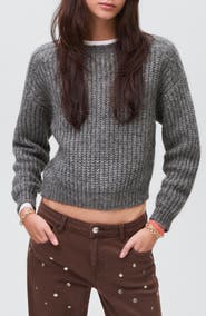 MANGO TEEN Chunky Crewneck Sweater