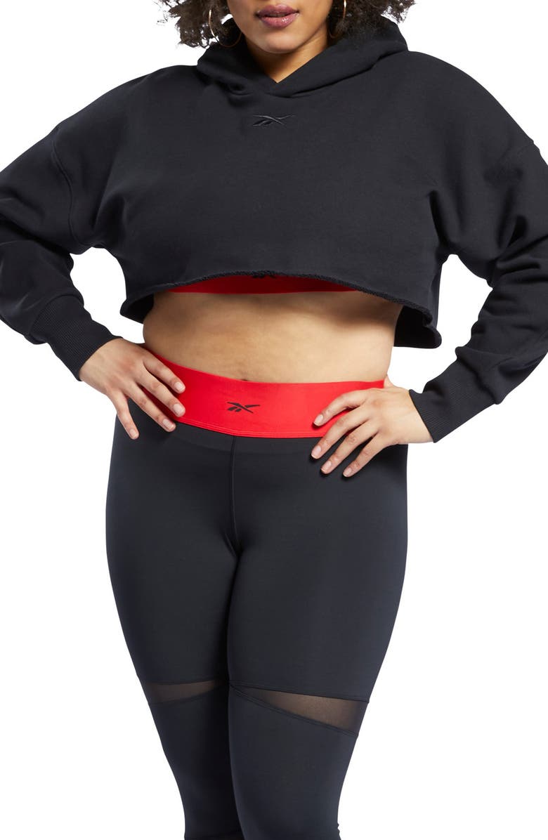 CARDI B X REEBOK Reebok x Cardi B Crop Hoodie, Main, color, 