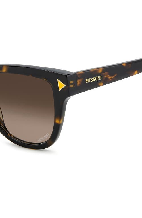 Shop Missoni 53mm Cat Eye Sunglasses In Havana/brown