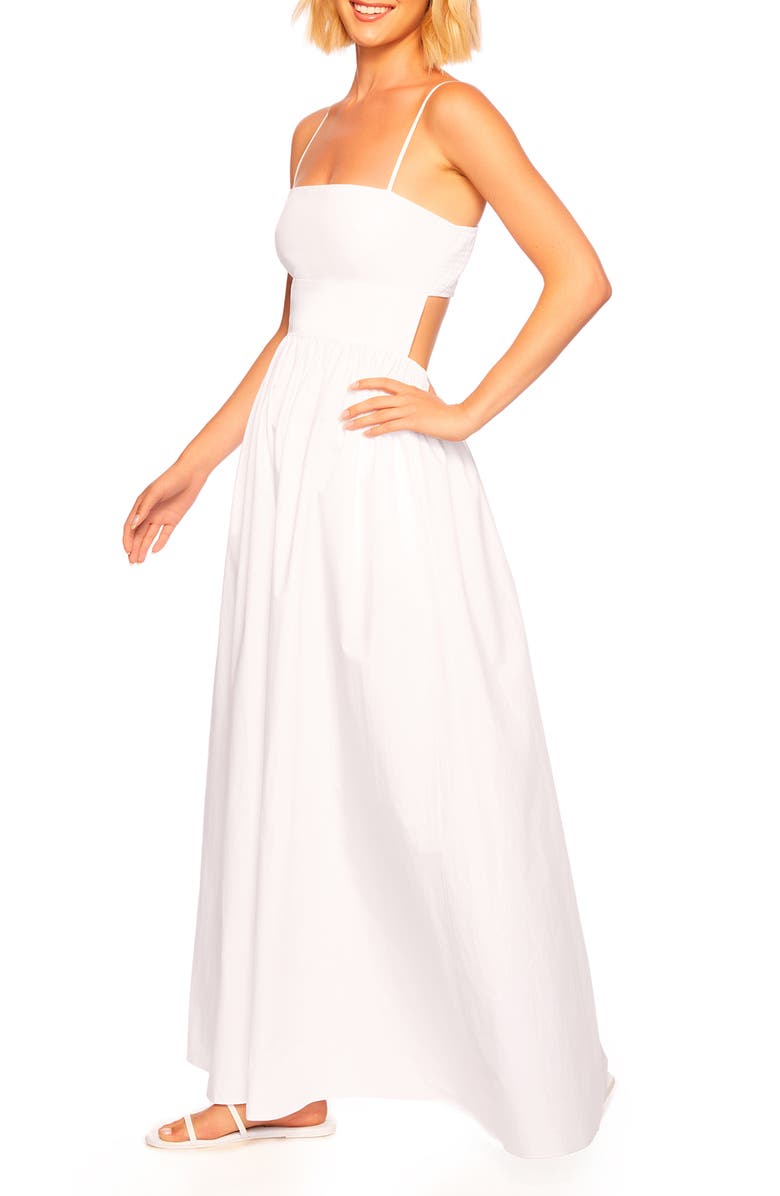 Susana Monaco Cutout Cotton Poplin Maxi Sundress, Alternate, color, 