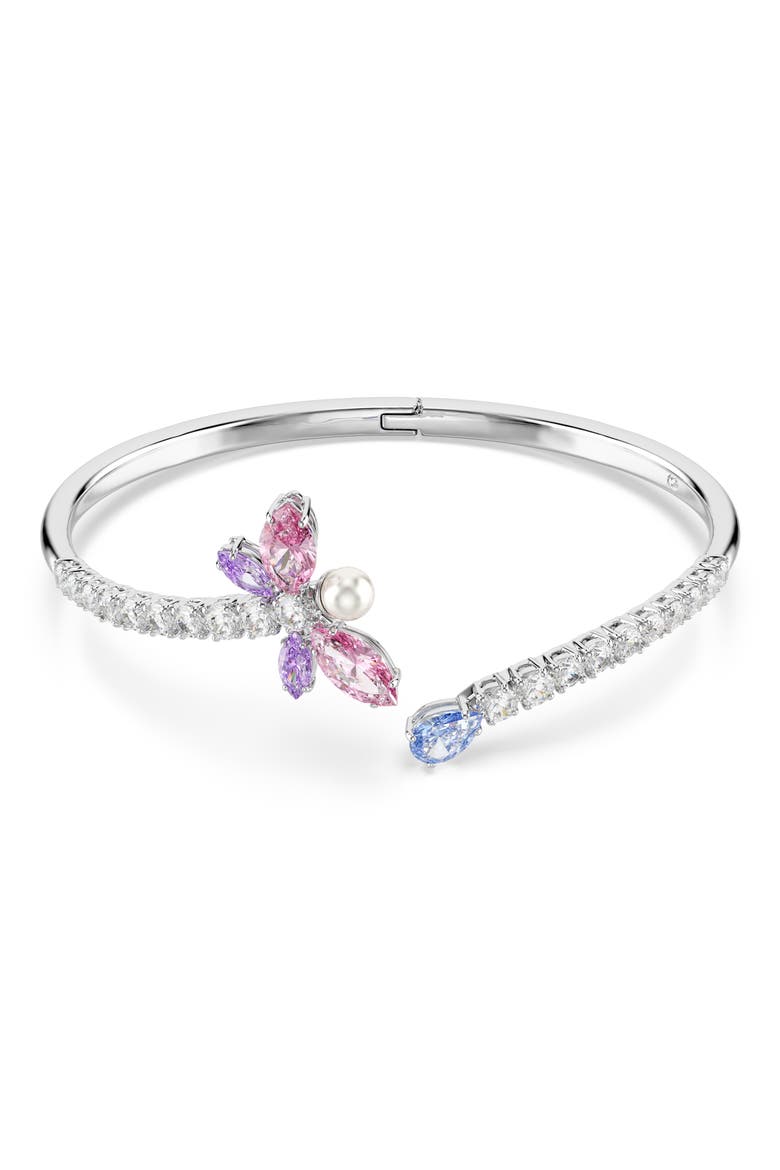 x Ariana Grande Multicolor Crystal Bangle, Main, color, SILVER/ MULTI