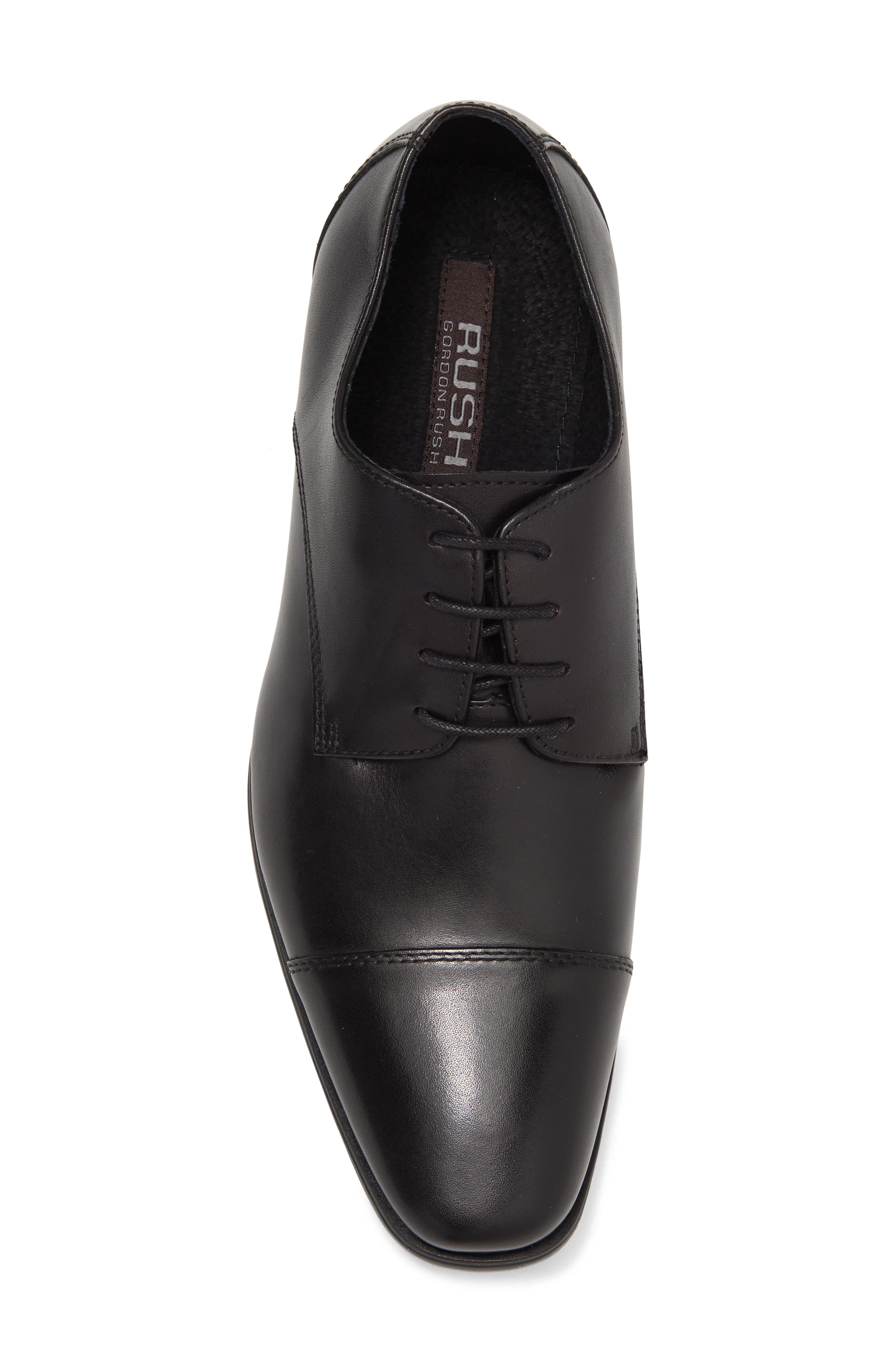Rush by Gordon Rush Dylan Leather Derby, Alternate, color, Black