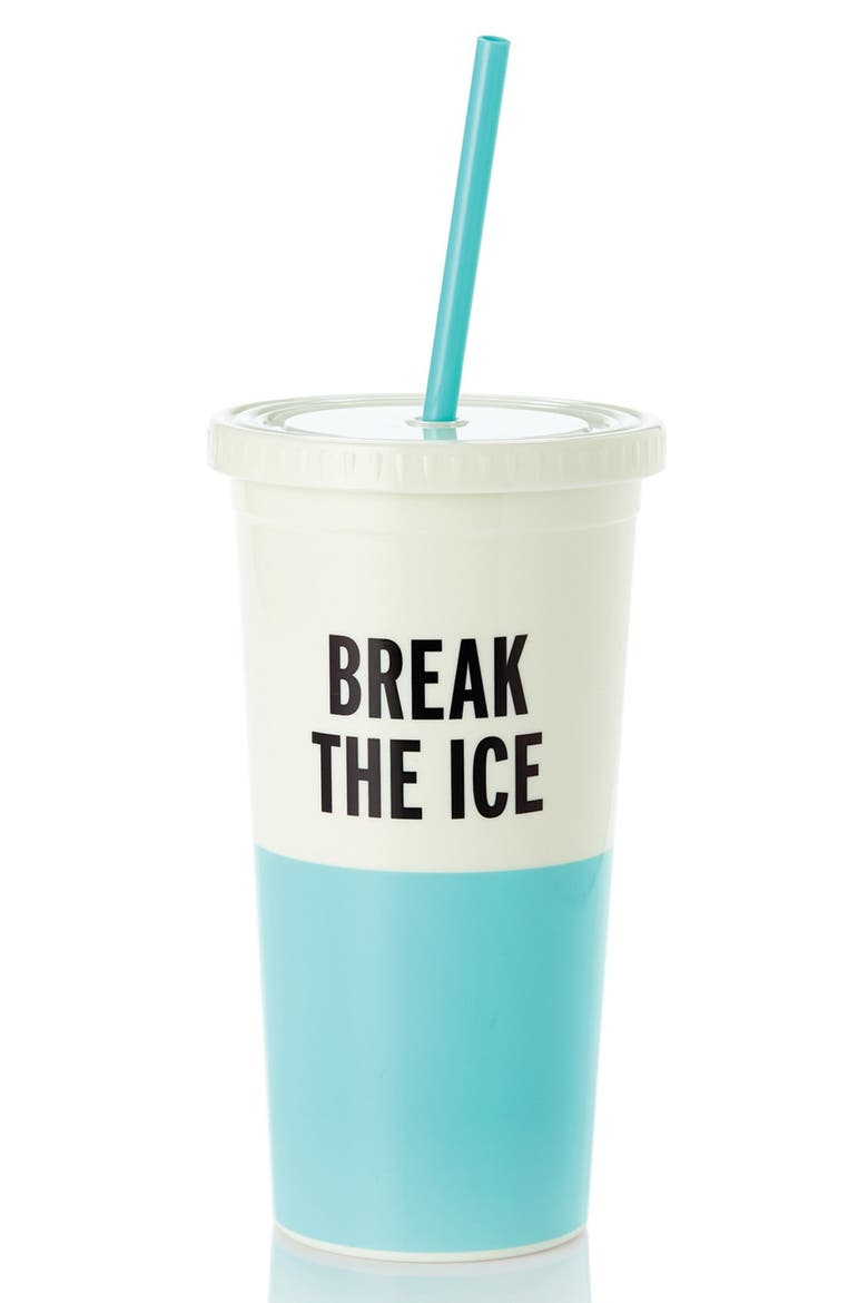 'break the ice' insulated tumbler, Main, color, BLUE