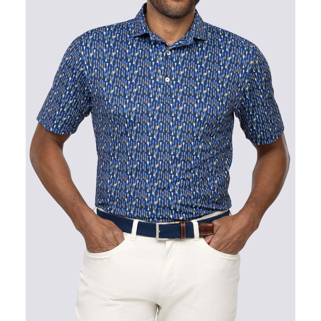 Turtleson Drew Performance Polo In Blue