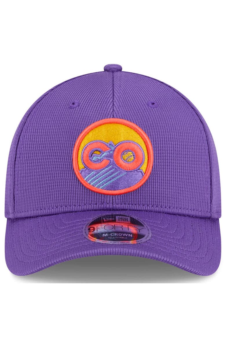 Men's New Era Purple Colorado Rockies 2025 City Connect Batting Practice 9FORTY Adjustable Hat, Alternate, color, Purple
