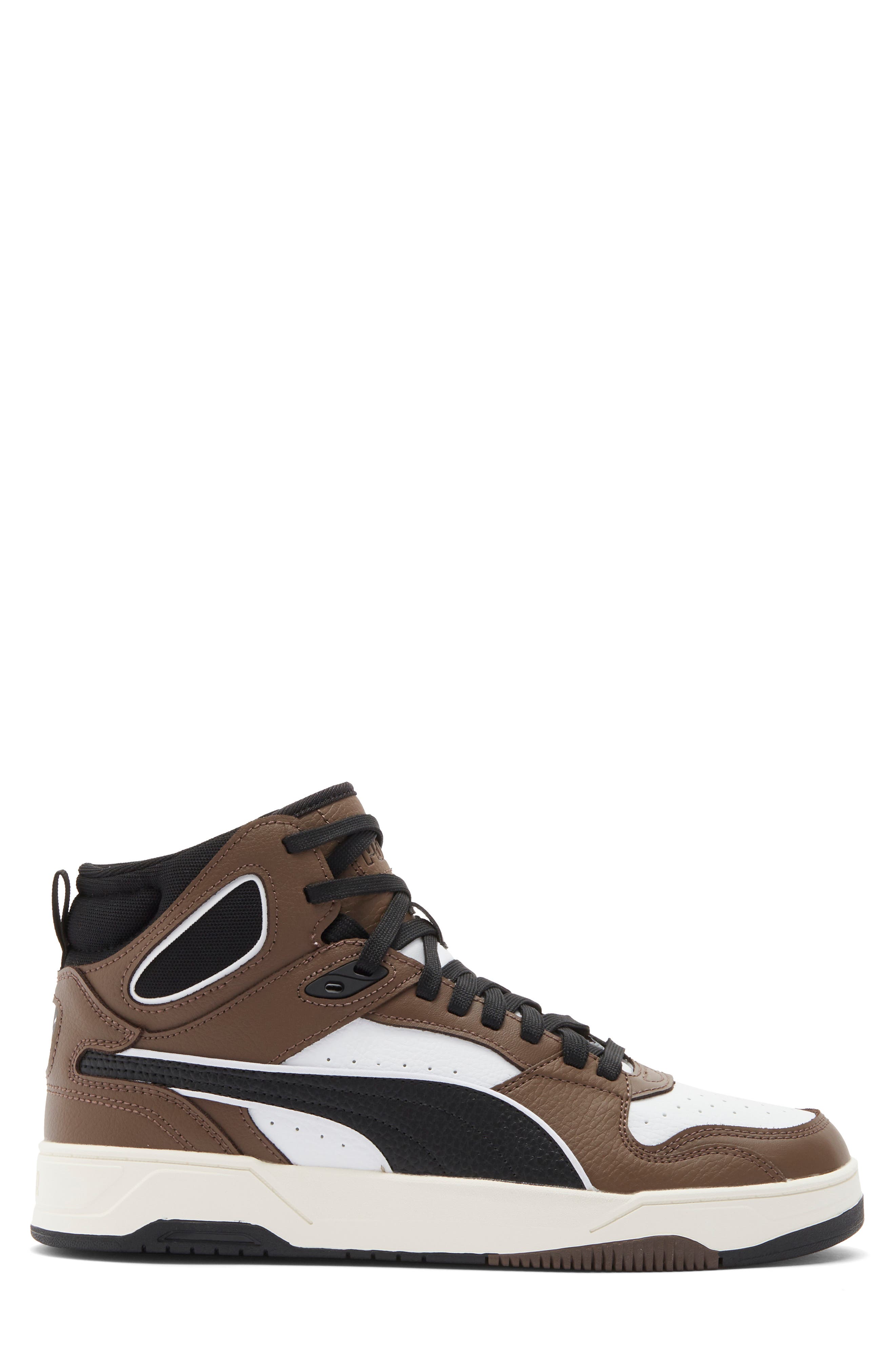 PUMA RBD Break Mid Top Sneaker, Alternate, color, Puma White/ Puma Black/ Bronze