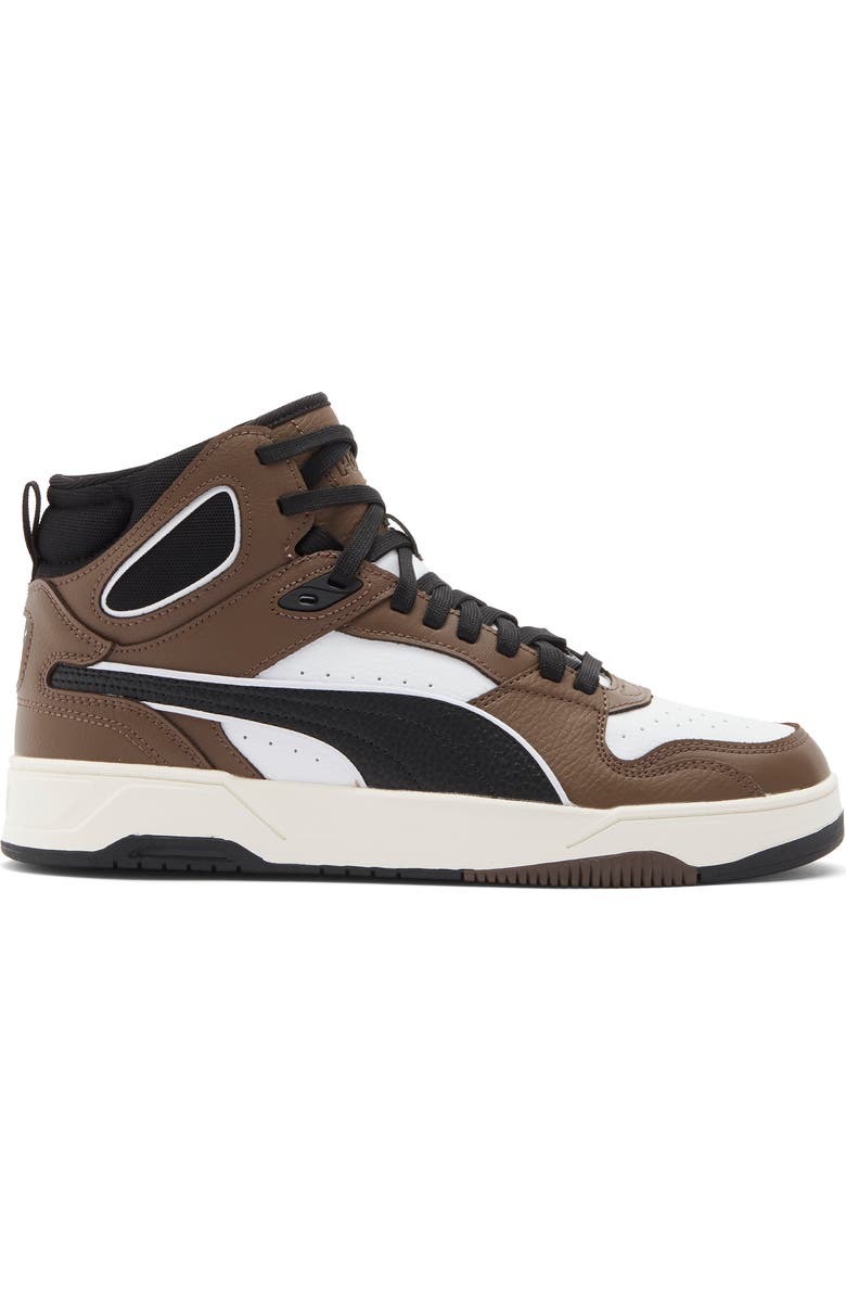 PUMA RBD Break Mid Top Sneaker, Alternate, color, Puma White/ Puma Black/ Bronze