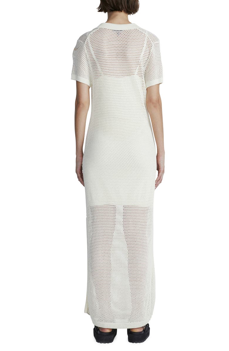 rag & bone Leah Open Knit Polo Maxi Dress, Alternate, color, 