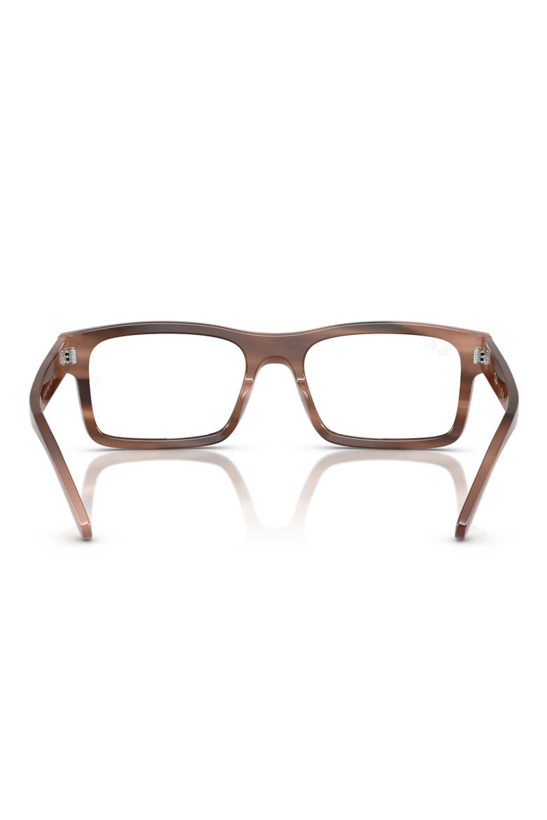 56mm Rectangular Optical Glasses, Alternate, color, BROWN HAVANA