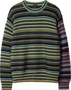 PS Paul Smith Striped Textured Crewneck Sweater