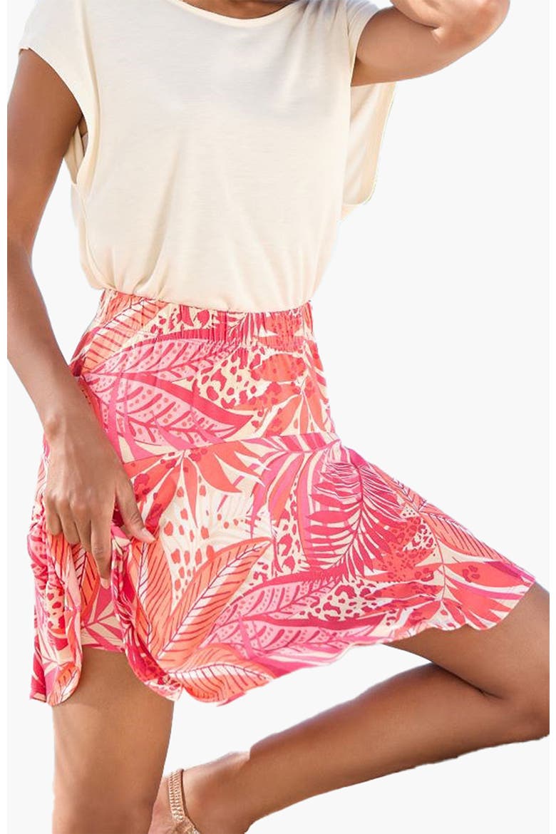 Women's Flared Skort, Main, color, Pink Orange