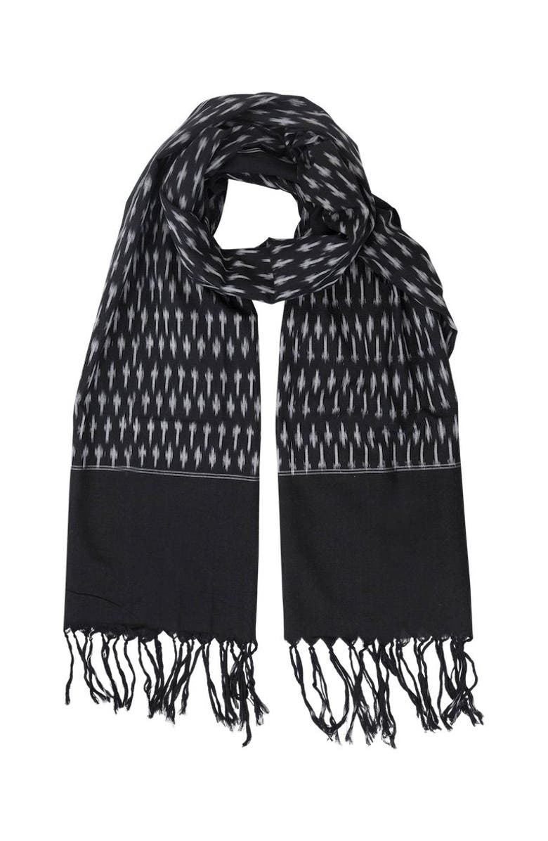 Passion Lilie Classic Scarf, Alternate, color, Black