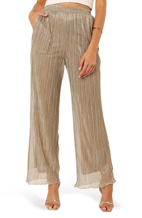 Lucy Plissé Pleated Pants