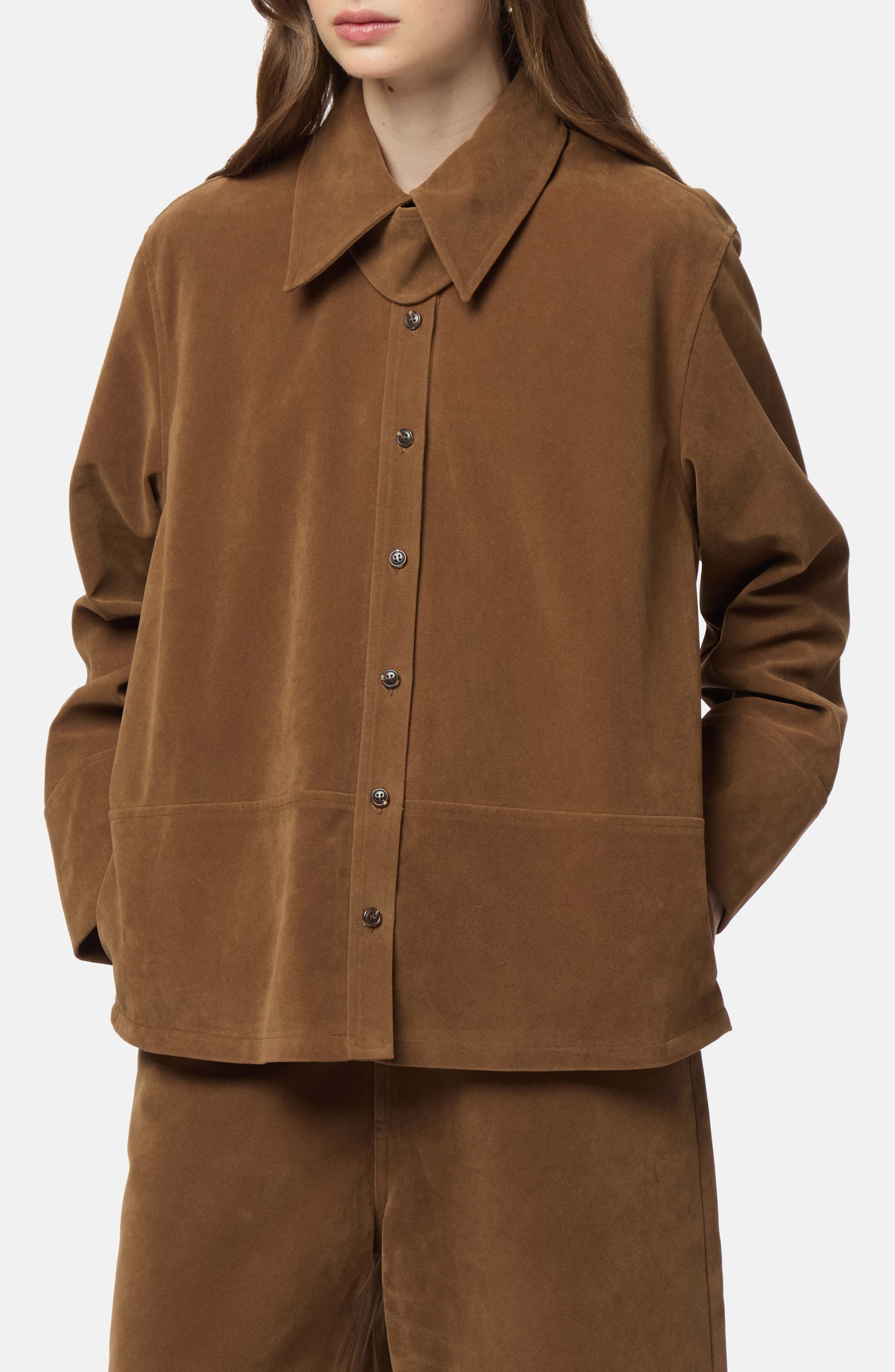 Ren Faux Suede Overshirt