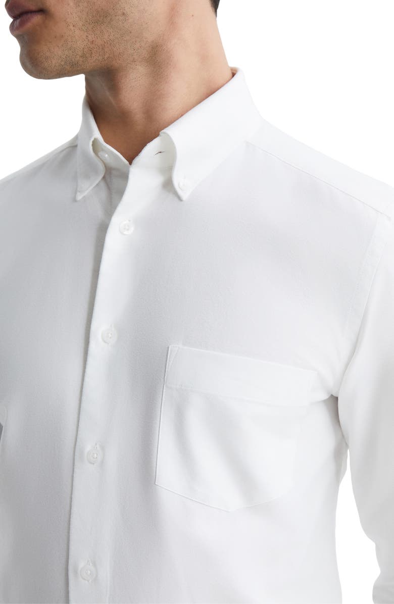 Reiss Greenwich Slim Fit Button-Down Shirt, Alternate, color, White