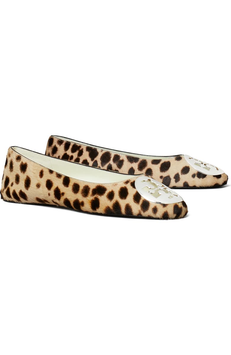 Tory Burch Reva Genuine Calf Hair Ballet Flat, Main, color, Cheetah Spots