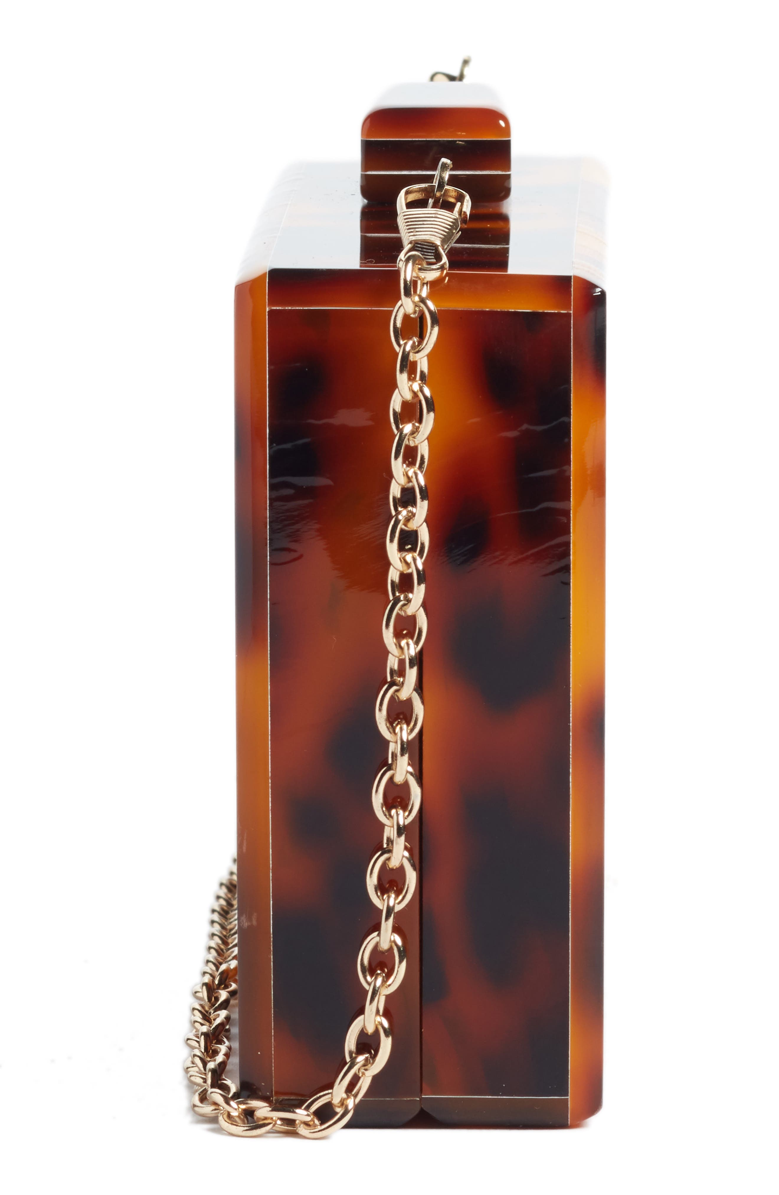 Like Dreams Pia Faux Tortoiseshell Box Clutch, Alternate, color, 